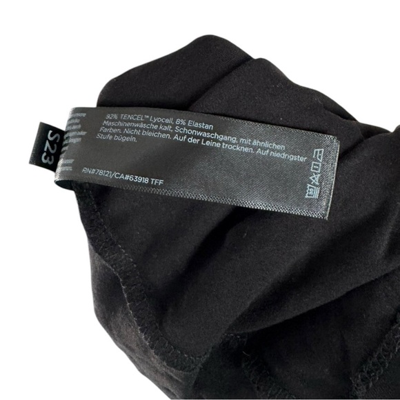 Eileen Fisher Stretch Jersey Knit V-Neck Tank Midi Dress Medium Black - Picture 11 of 11